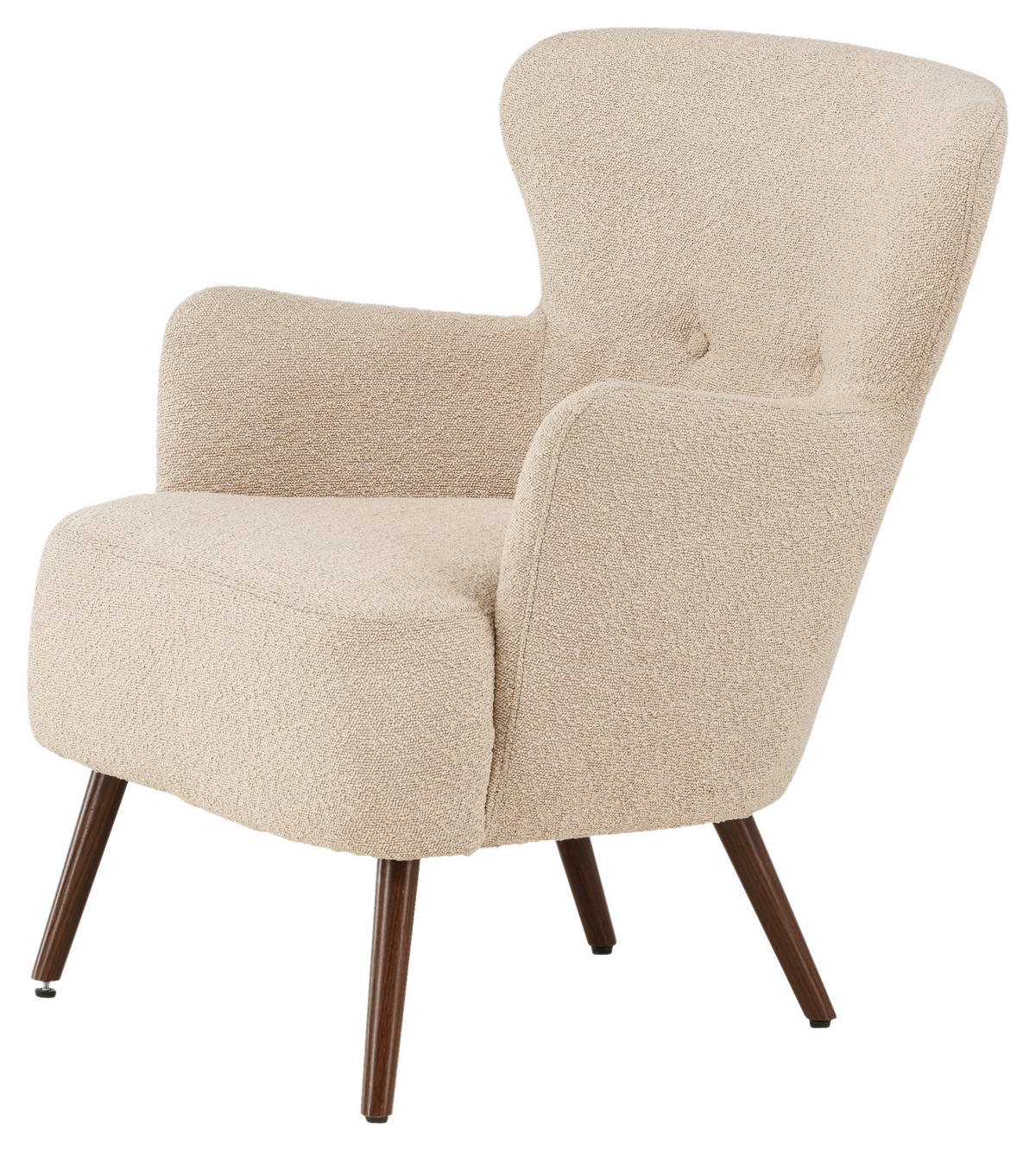 OHRENSESSEL Braun, Beige  - Beige/Braun, Design, Textil/Metall (76/85/77cm) - Livetastic