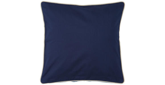 ZIERKISSEN  45/45 cm   - Blau/Ecru, Basics, Textil (45/45cm) - Novel