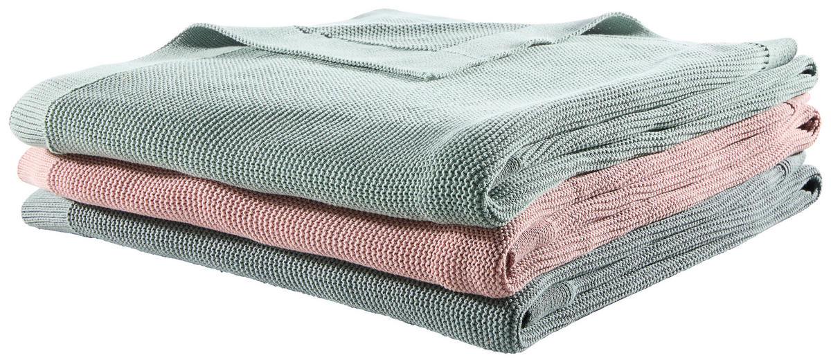 DOMÁCÍ DEKA, bavlna, 150/200 cm - zelená, Basics, textil (150/200cm) - Dieter Knoll