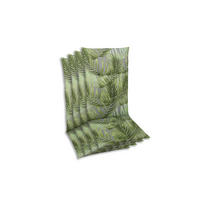 SESSELAUFLAGENSET Blätter  - Grau/Grün, KONVENTIONELL, Textil (48/5/118cm)