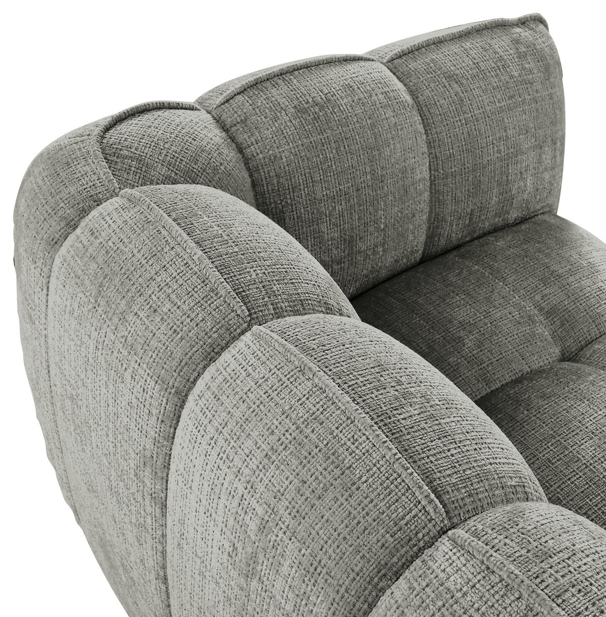 HÖRNSOFFA i chenille mörkgrå  - mörkgrå/svart, Klassisk, textil/plast (172/272cm) - MID.YOU