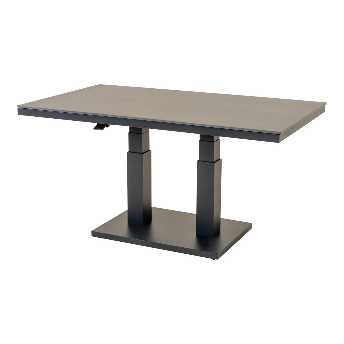 LOUNGETISCH 140/85/50-72 cm Metall, Keramik  - Anthrazit, MODERN, Keramik/Metall (140/85/50-72cm) - Ambia Garden