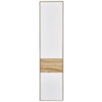 SCHRANK 47/205,5/40 cm  - Eichefarben/Weiß, Design, Glas/Holz (47/205,5/40cm) - Valnatura