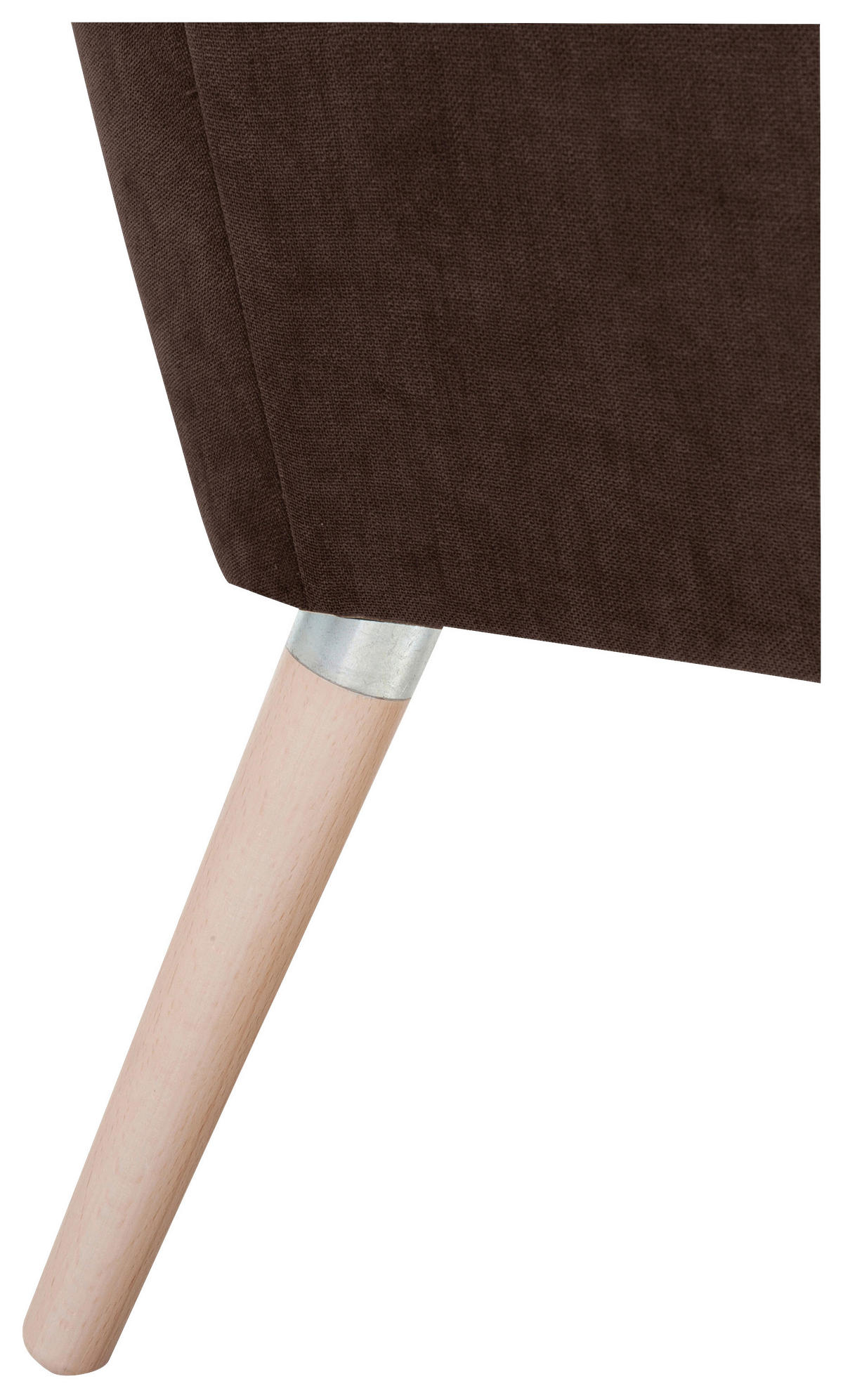 SESSEL in Velours Braun  - Buchefarben/Braun, Design, Holz/Textil (67/81/71cm) - Max Winzer