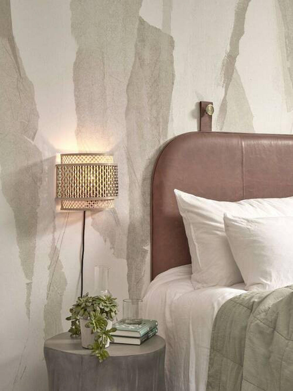 WANDLEUCHTE GOOD&MOJO  24/12/21 cm   - Schwarz/Naturfarben, Trend, Holz (24/12/21cm) - Good & Mojo