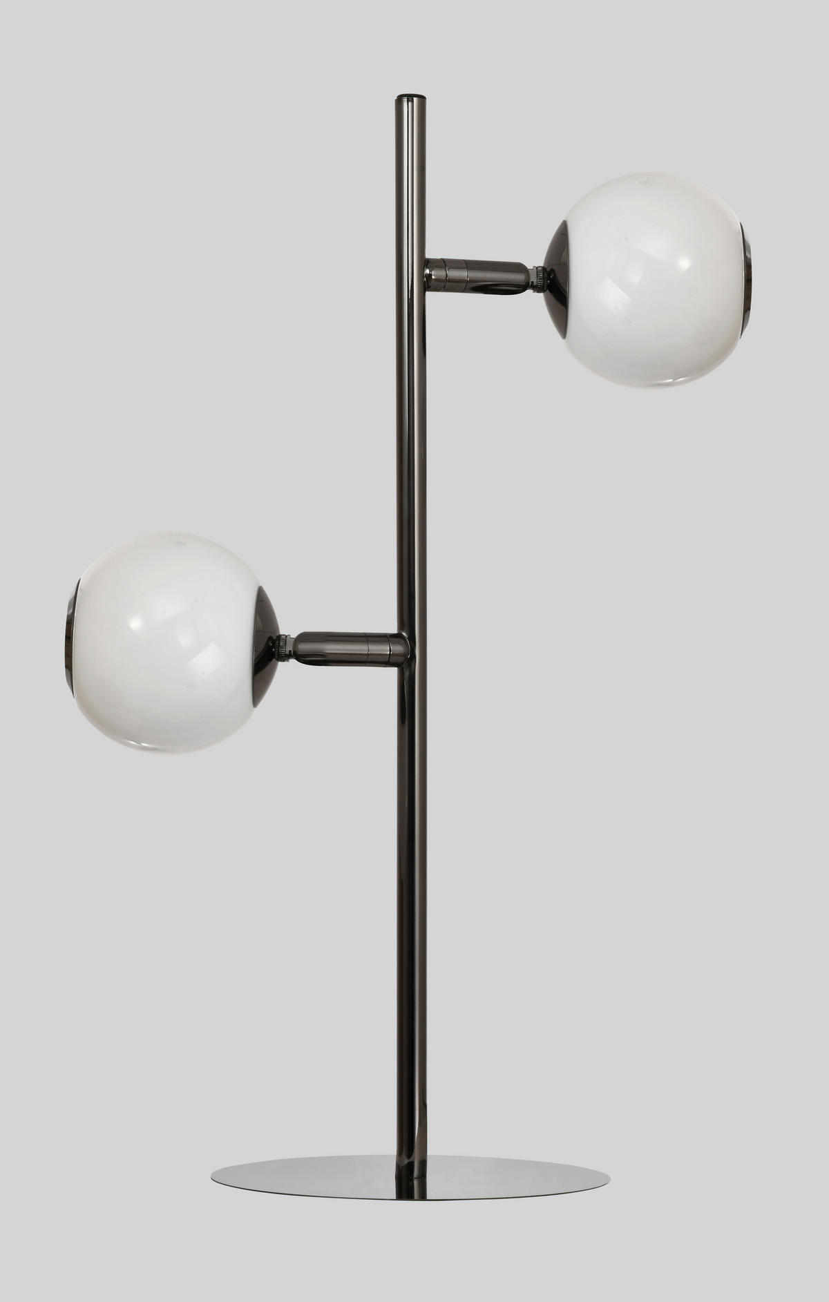 LED-TISCHLEUCHTE Luberon 32,5/49,5/19 cm  - Schwarzchrom, Design, Glas/Kunststoff (32,5/49,5/19cm)