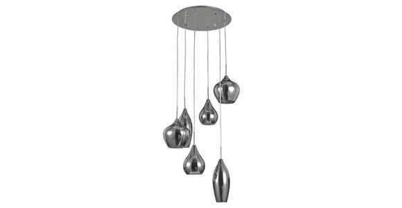 HÄNGELEUCHTE 60/30-135 cm - Grau, Design, Glas/Metall (60/30-135cm) - Dieter Knoll