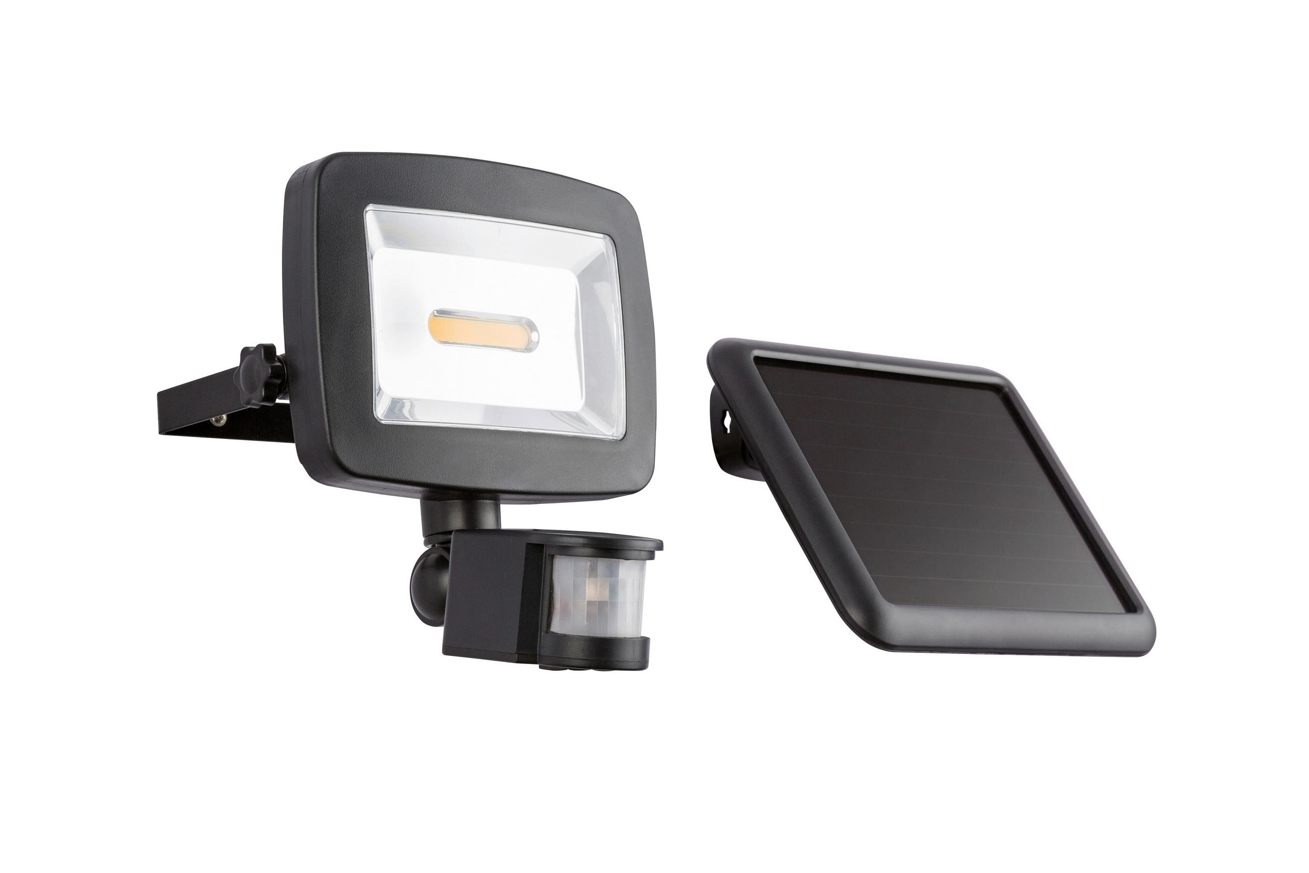 SOLCELLSLAMPA - klar/svart, Basics, plast (16,3/12,5/18cm) - Globo