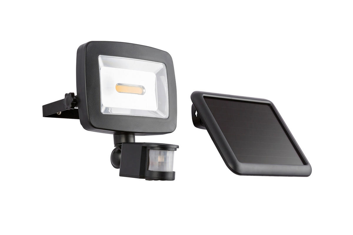 SOLCELLSLAMPA - klar/svart, Basics, plast (16,3/12,5/18cm) - Globo