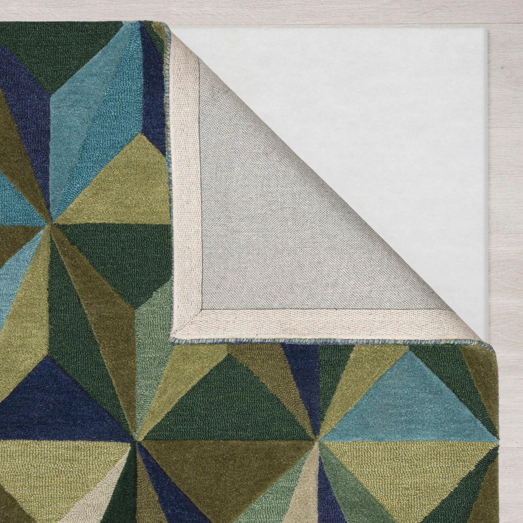 Thumbnail - Xxxl Handwebteppich Reverie, Blau, Textil, Abstraktes, rechteckig, 120x170 cm, Reach, AZO-frei, Handmade in India, für F...