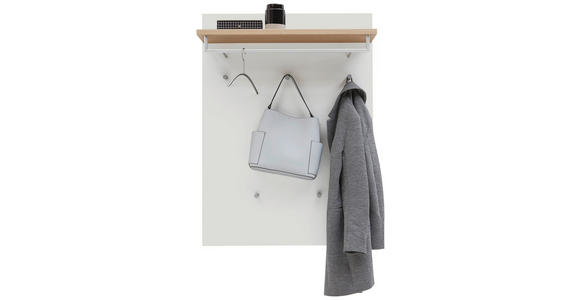 GARDEROBE 180/193/40 cm  - Eichefarben/Silberfarben, Design, Holz/Holzwerkstoff (180/193/40cm) - Dieter Knoll