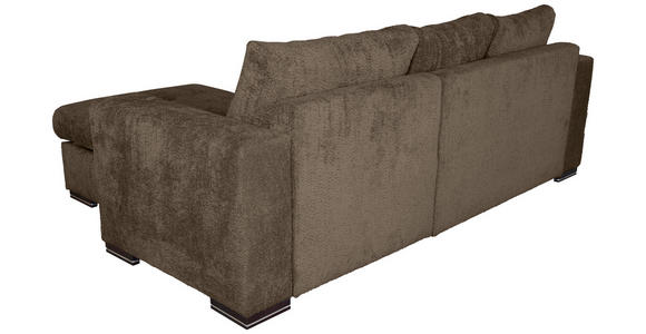 ECKSOFA Braun Webstoff  - Braun, KONVENTIONELL, Holz/Textil (170/235cm) - Carryhome