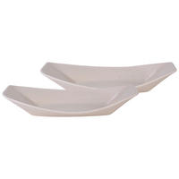 SCHÜSSELSET Streat Food 2-teilig  - Creme, Basics, Keramik (31/12cm) - Creatable