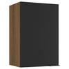 KÜCHENOBERSCHRANK 40/60/31 cm  in Schwarz, Eichefarben  - Eichefarben/Schwarz, Basics, Holzwerkstoff/Metall (40/60/31cm) - MID.YOU