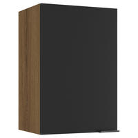 KÜCHENOBERSCHRANK 40/60/31 cm  in Schwarz, Eichefarben  - Eichefarben/Schwarz, Basics, Holzwerkstoff/Metall (40/60/31cm) - MID.YOU