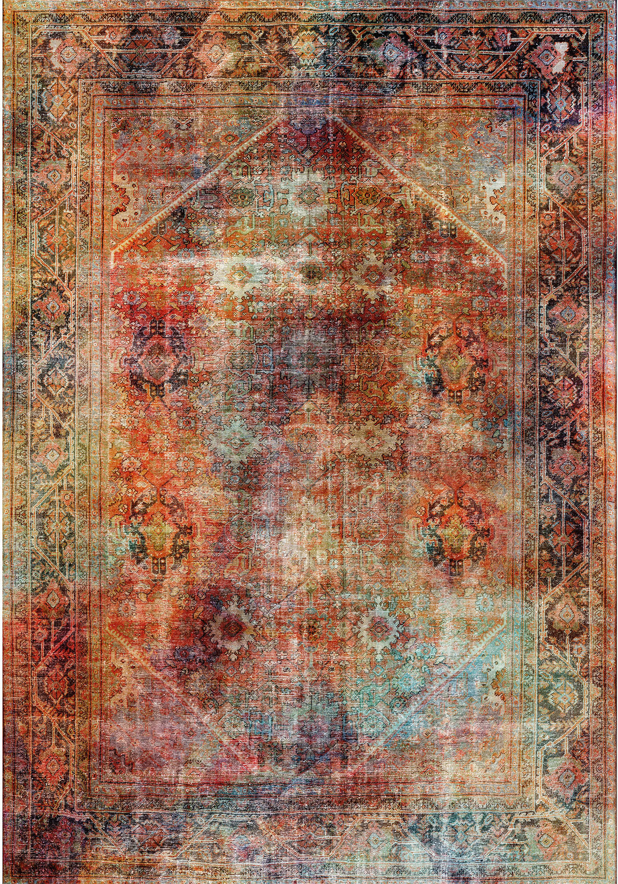 VINTAGE MATTA Heriz Antique  - multicolor, Trend, textil (130/190cm) - Novel