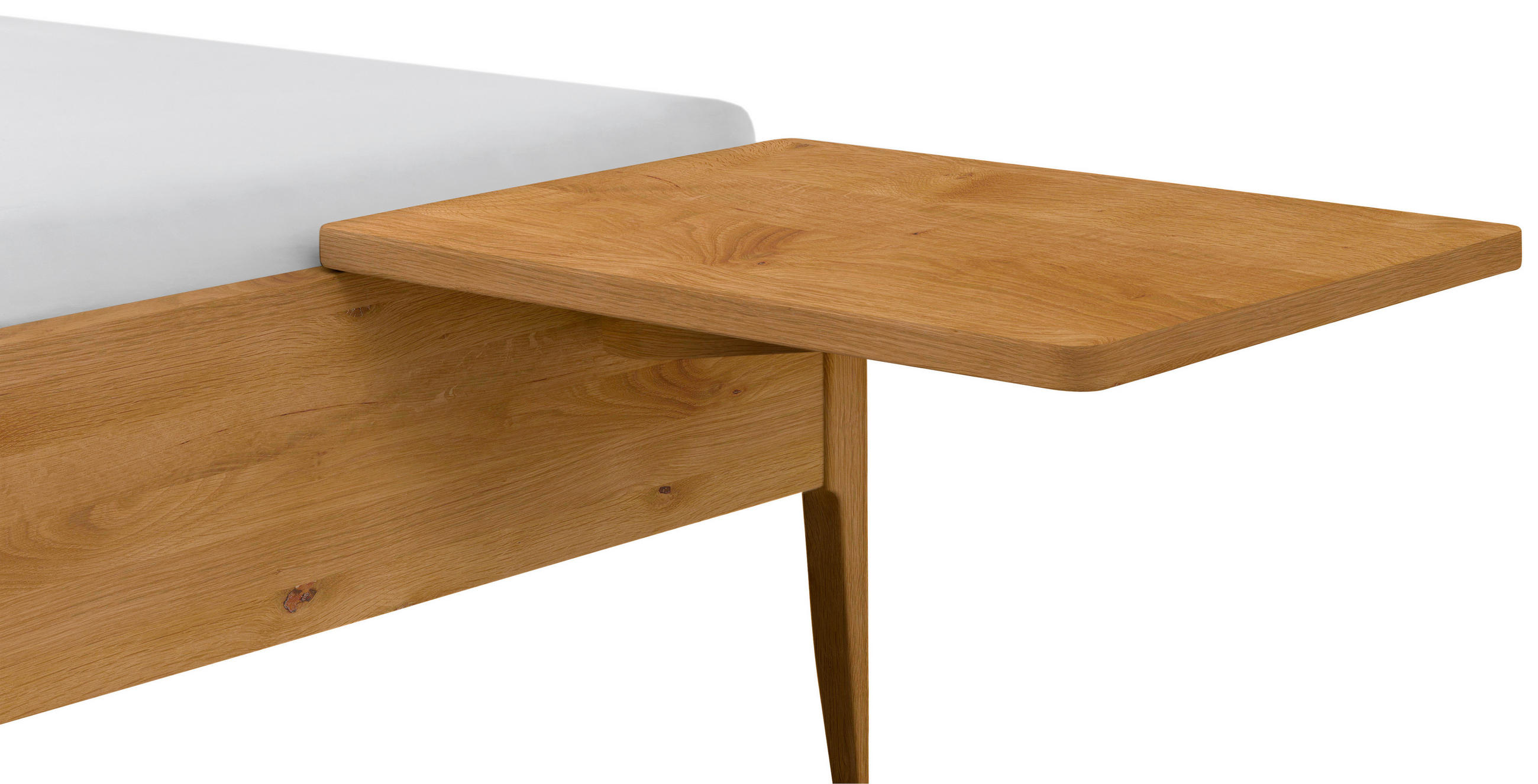 NACHTTISCH 48/38/9 cm Wildeiche massiv  - Wildeiche, Design, Holz (48/38/9cm) - Hasena