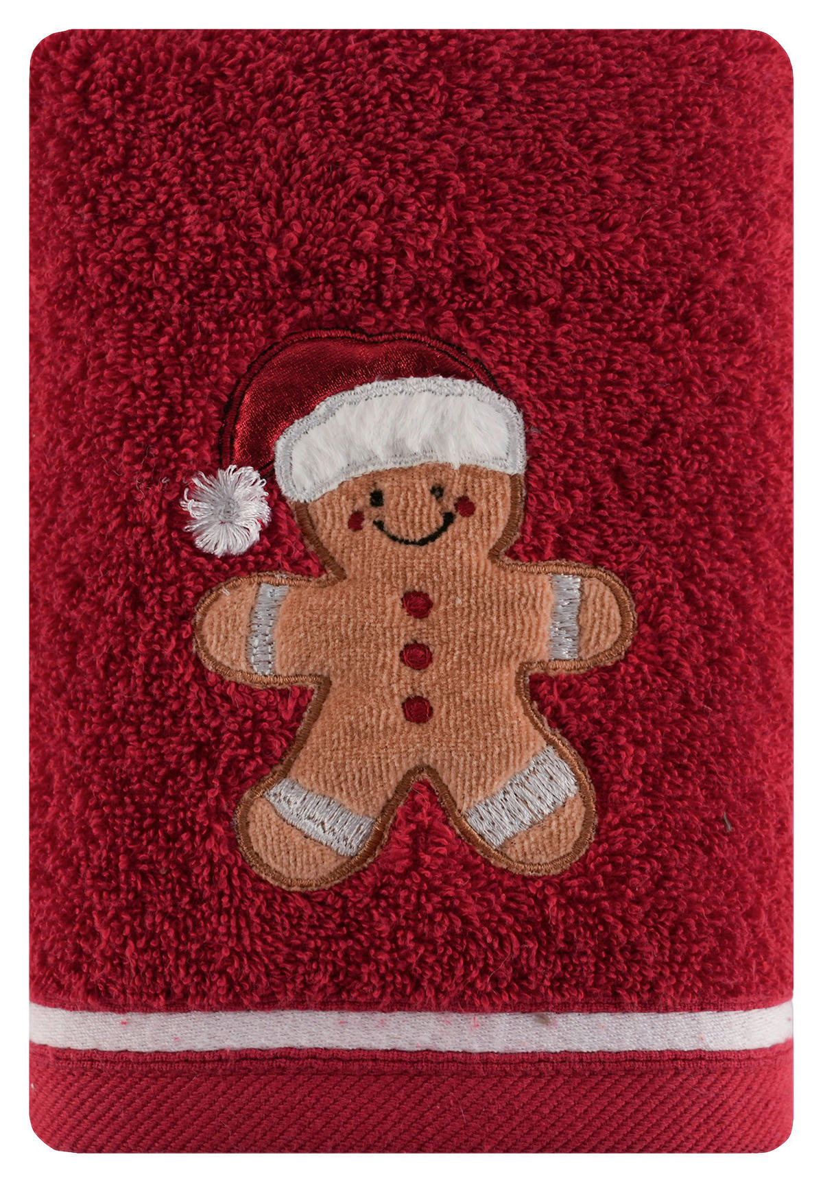 SET PEŠKIRA  crvena, bela 40/60 cm  - bela/crvena, Dizajnerski, tekstil (40/60cm) - X-Mas