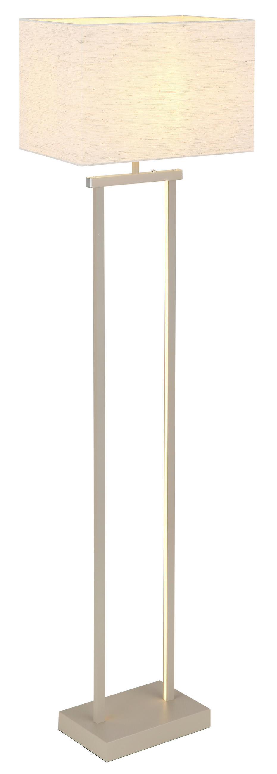 STOJEČA LED-SVETILKA  Sydney   3000 K   - naravne barve/peščene barve, Design, kovina/tekstil (40/27/153cm) - Globo