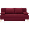 SCHLAFSOFA in Webstoff Bordeaux  - Bordeaux/Naturfarben, Konventionell, Holz/Textil (195/90/90cm) - Cantus