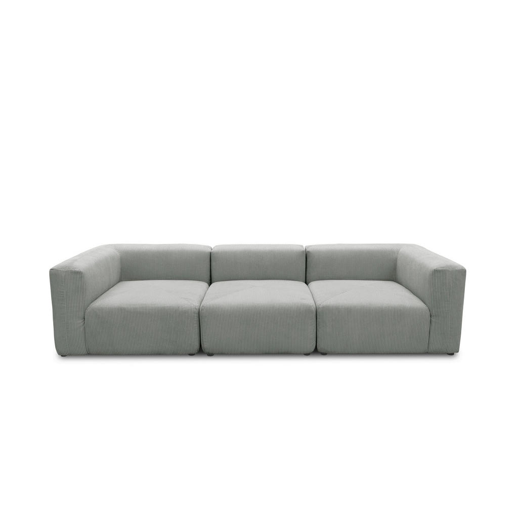 3-Sitzer-Sofa Hellgrau B: 301 cm