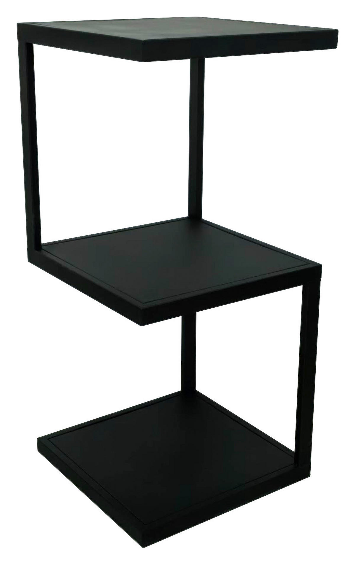 REGÁL, čierna, železo, 25/54,5/25 cm - čierna, Basics, kov (25/54,5/25cm) - Carryhome