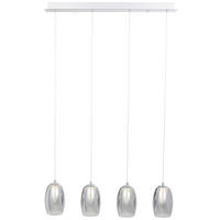 LED-HÄNGELEUCHTE 72/12/121 cm  - Chromfarben/Grau, Design, Glas/Metall (72/12/121cm) - Brilliant