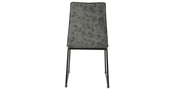 STUHL in Metall, Textil Greige, Schwarz - Greige/Schwarz, Design, Textil/Metall (48/90/57cm) - Hom`in
