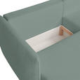 ECKSOFA Mintgrün Jersey  inkl. Rückenkissen, Bettkasten, Schlaffunktion, Rücken echt, Liegefläche im Originalstoff  - Schwarz/Mintgrün, KONVENTIONELL, Kunststoff/Textil (238/148cm) - Carryhome