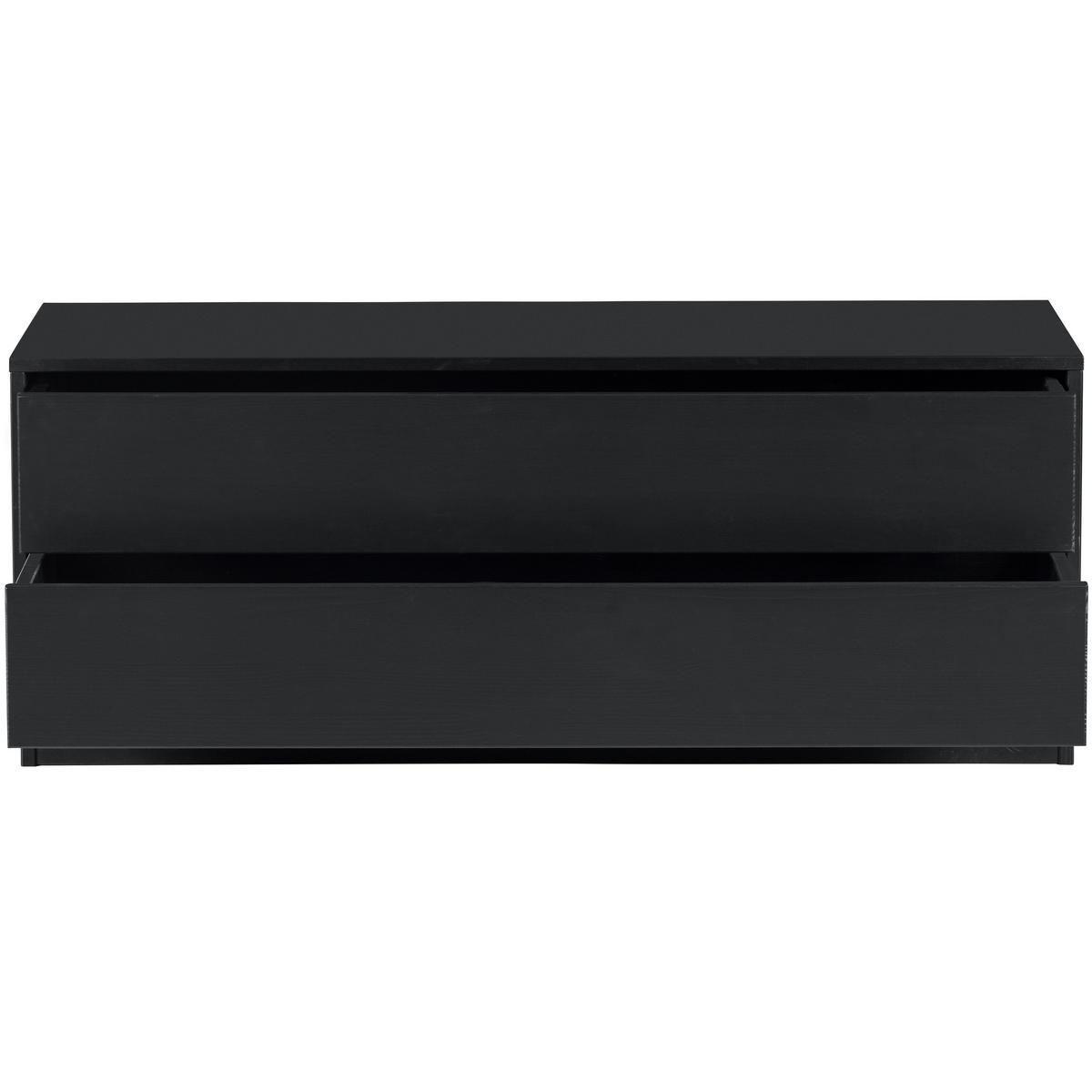 LOWBOARD Finca  in 100/40/40 cm  - Schwarz, Design, Holz (100/40/40cm) - Livetastic