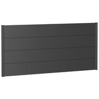 SICHTSCHUTZ - Dunkelgrau, Basics, Metall (194/91/4,4cm) - Biohort