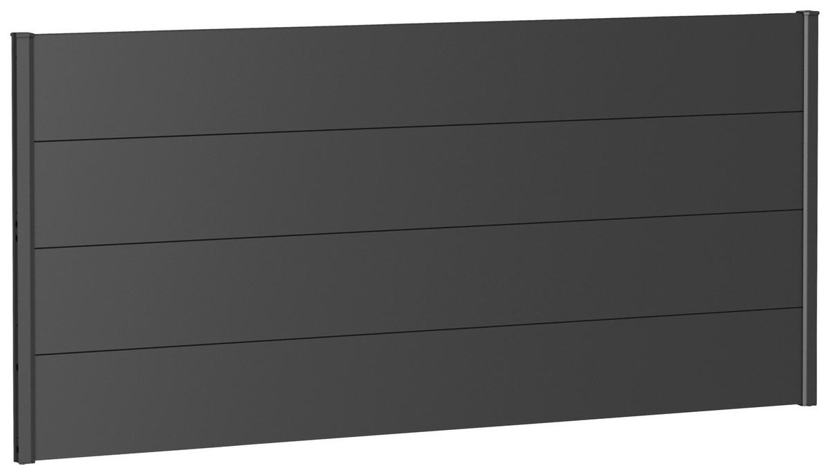 SICHTSCHUTZ - Dunkelgrau, Basics, Metall (194/91/4,4cm) - Biohort