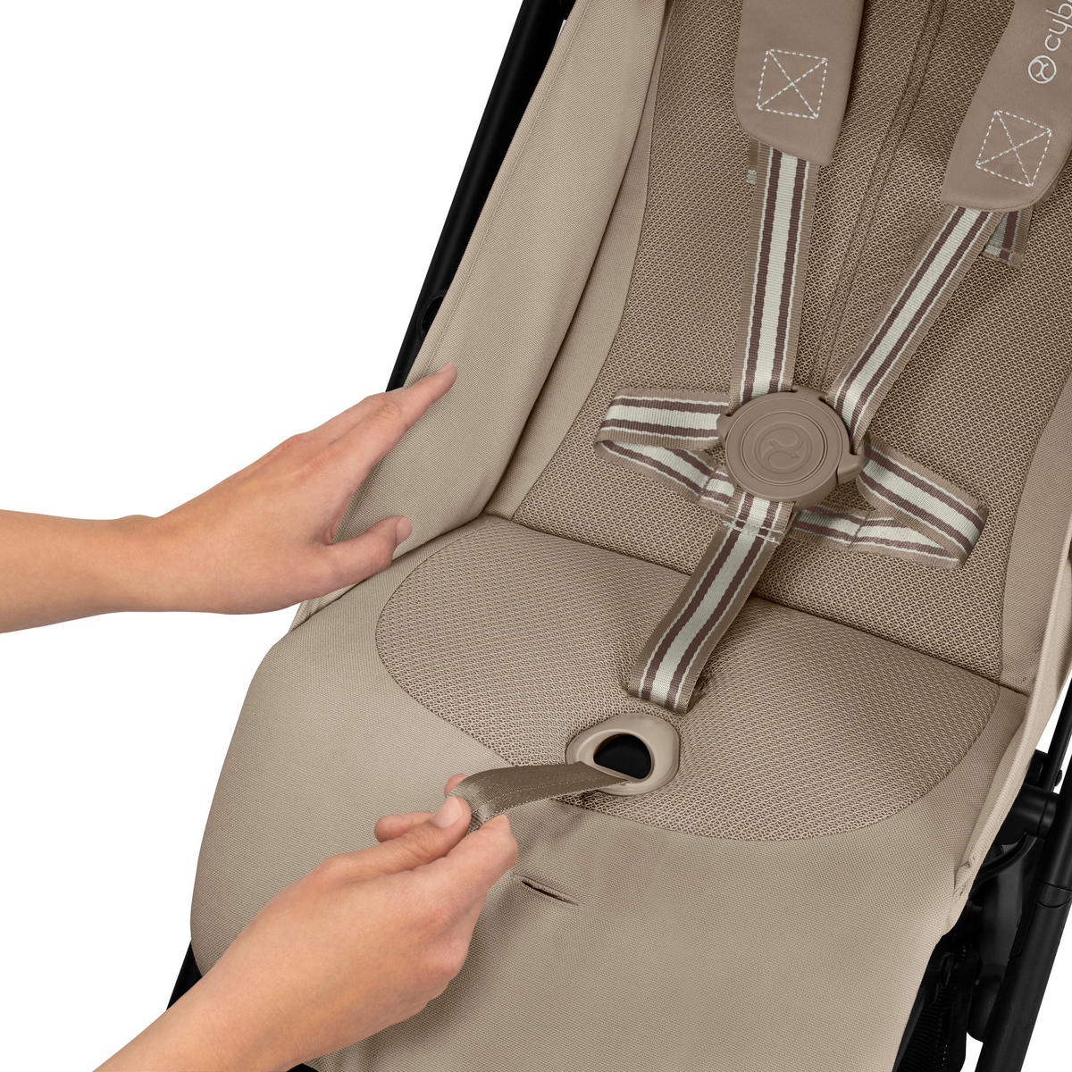 BUGGY Beezy  - Beige/Schwarz, Basics, Textil/Metall (29/65/10,1cm) - cybex GOLD
