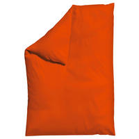 BETTDECKENBEZUG WOVEN SATIN Makosatin 135-140/200 cm  - Dunkelorange, Basics, Textil (135-140/200cm) - Schlafgut
