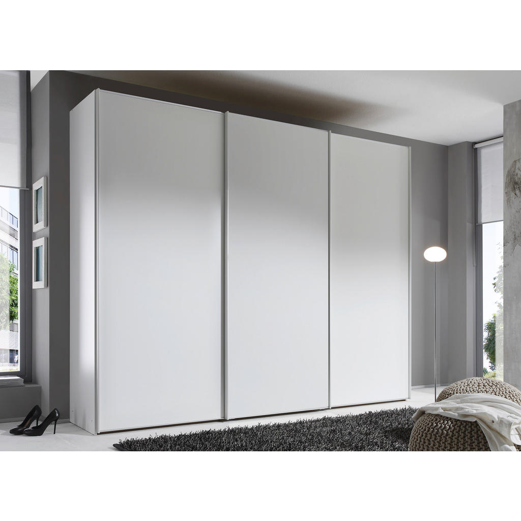Thumbnail - Moderano Schwebetürenschrank Sinfonie Plus, Weiß, Holzwerkstoff, 6 Fächer, 249x240x68 cm, Goldenes M, BQ - Bündnis für Q...