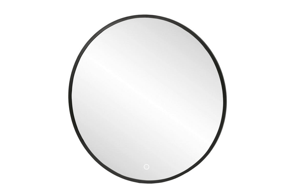 BADEZIMMERSPIEGEL 80/80/3 cm  - Schwarz, KONVENTIONELL, Glas/Metall (80/80/3cm) - Xora