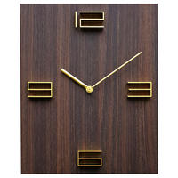 VÄGGKLOCKA brun  - brun, Modern, trä (30/40cm) - Nextime