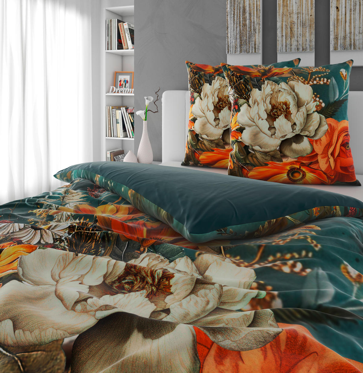 WENDEBETTWÄSCHE Satin 200/200 cm  - Multicolor, Textil (200/200cm) - Novel