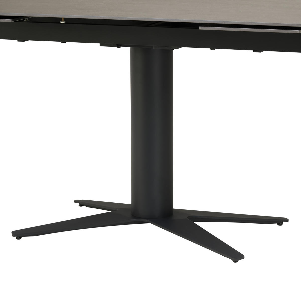 ESSTISCH Anthrazit, Schwarz rechteckig  ausziehbar  - Anthrazit/Schwarz, LIFESTYLE, Keramik/Metall (120-179/76/80cm) - Livetastic