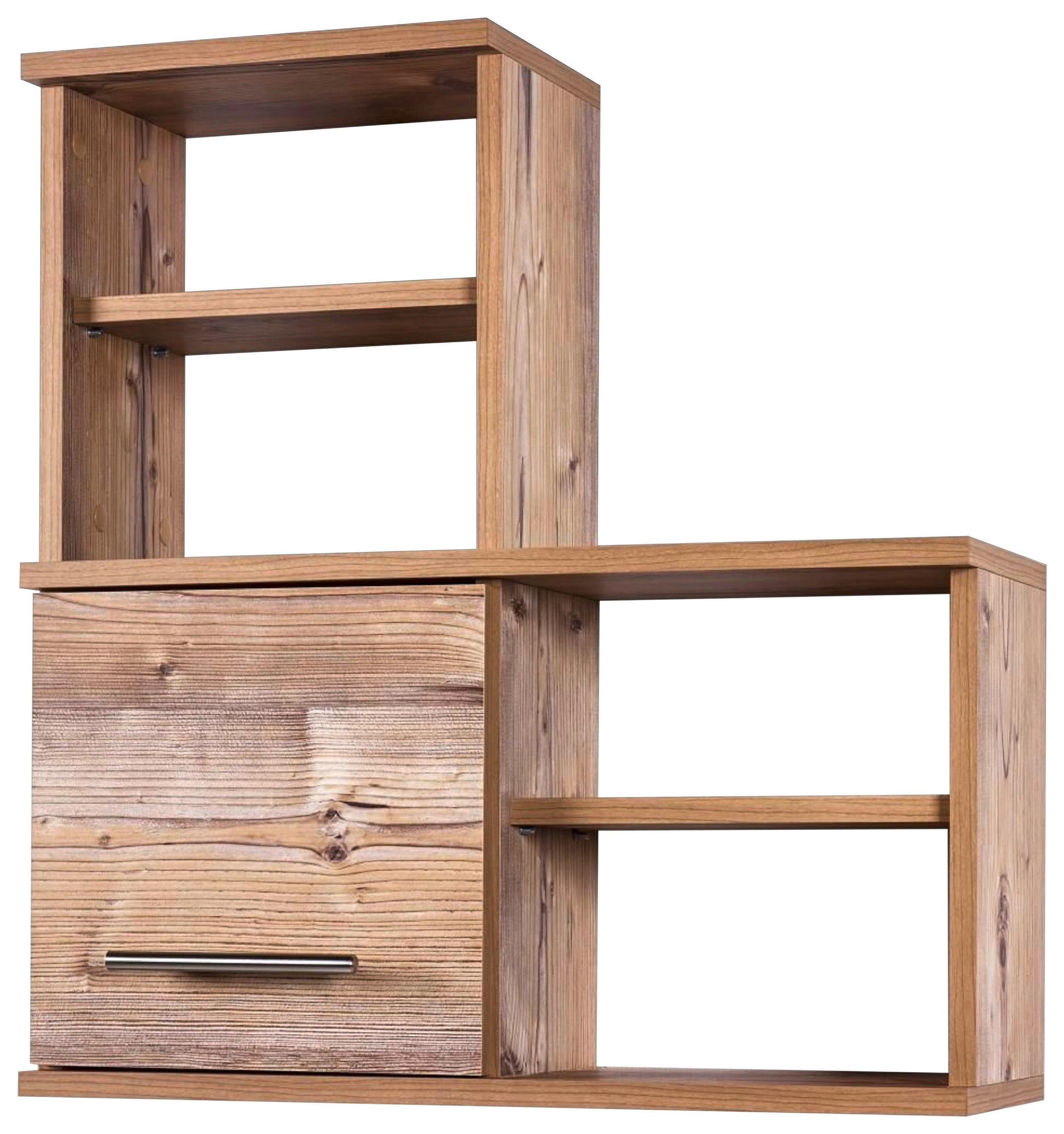 HÄNGESCHRANK 59,8/64,8/20,5 cm  - Fichtefarben/Edelstahlfarben, KONVENTIONELL, Holzwerkstoff/Metall (59,8/64,8/20,5cm) - Stylife