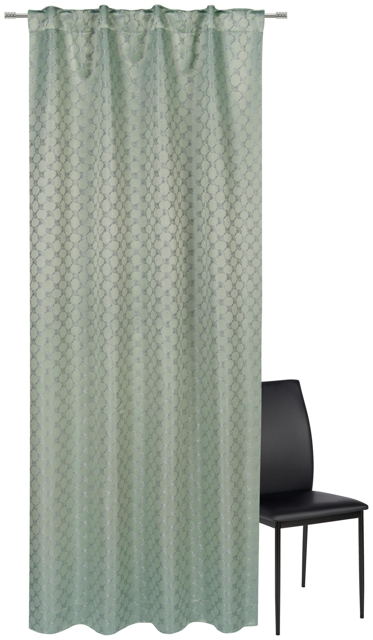 HOTOVÝ ZÁVES, nepriehľadné, 130/250 cm - mätovozelená/šalviovozelená, Basics, textil (130/250cm) - Joop!