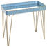 BEISTELLTISCH in Metall, Glas - Blau/Bronzefarben, LIFESTYLE, Glas/Metall (60/54/31cm) BEISTELLTISCH in Metall, Glas - Blau/Bronzefarben, LIFESTYLE, Glas/Metall (60/54/31cm)