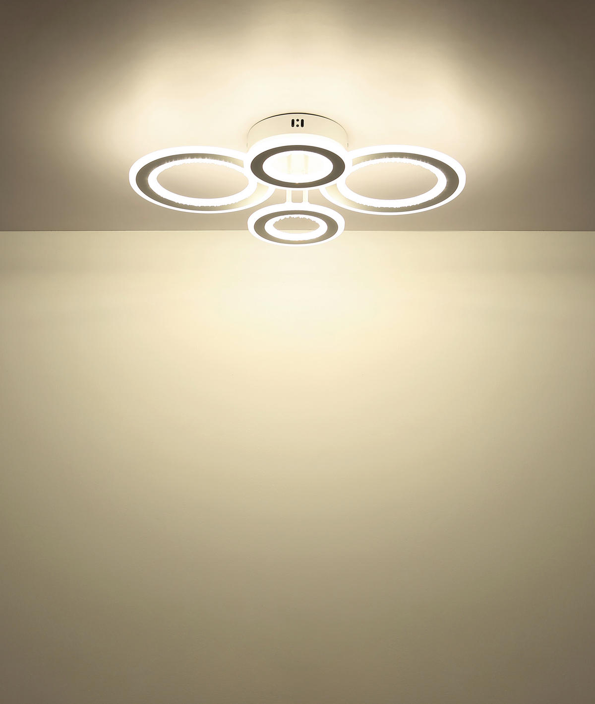 LED-DECKENLEUCHTE 59/42/12 cm   - Klar/Weiß, Design, Kunststoff/Metall (59/42/12cm) - Globo