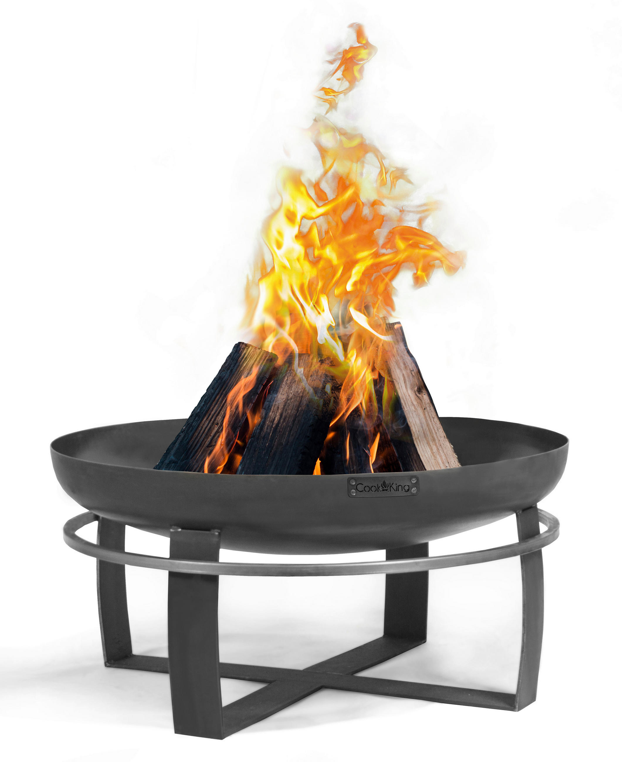 FEUERSCHALE  - Schwarz, Basics, Metall (80/50cm)