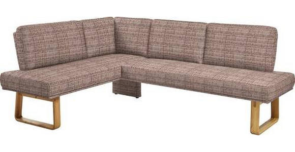 ECKBANK 174/265 cm in Braun, Eichefarben - Eichefarben/Braun, Design, Holz/Textil (174/265cm) - Dieter Knoll