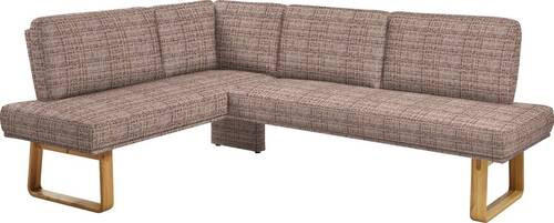 ECKBANK 174/265 cm  in Braun, Eichefarben  - Eichefarben/Braun, Design, Holz/Textil (174/265cm) - Dieter Knoll