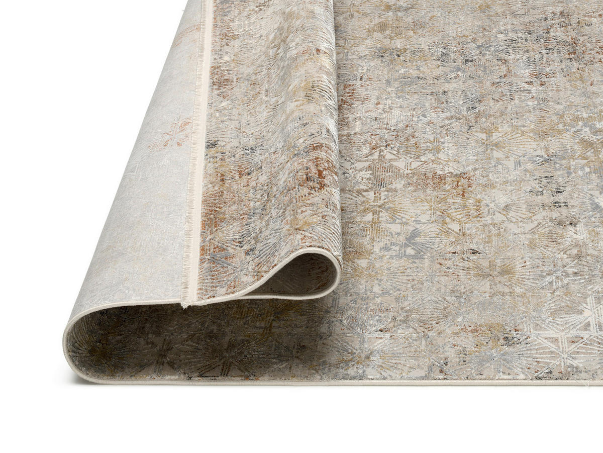 WEBTEPPICH 140/200 cm AMBER Braun, Grau, Beige  - Beige/Braun, Design, Textil (140/200cm) - Musterring