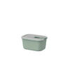 FRISCHHALTEDOSE Easyclip 0,45 L  - Klar/Salbeigrün, Basics, Kunststoff (9,0/7,0/13,9cm) - Mepal