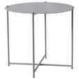 BEISTELLTISCH rund Taupe  - Taupe/Anthrazit, Design, Metall (49/49/49cm) - Xora