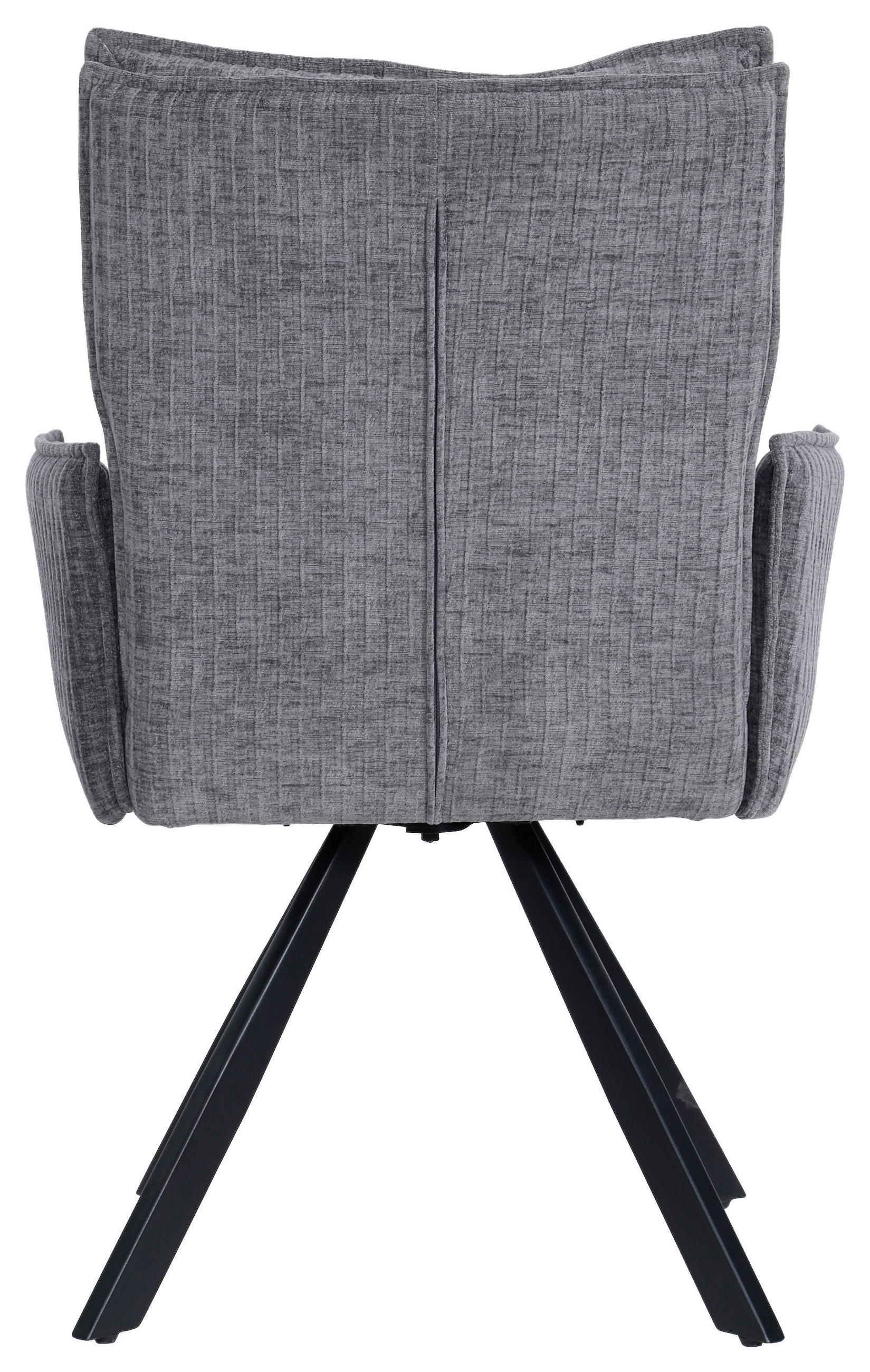 ARMLEHNSTUHL  in Eisen Webstoff  - Schwarz/Grau, MODERN, Holz/Textil (63/91/63cm) - MID.YOU